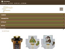 Tablet Screenshot of paramentosliturgicos.com